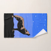 Howling Wolf im Winter - Original Wildlife Art Badhandtuch Set (Handtuch)