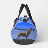 Howling Wolf im Winter - Original Wildlife Art Duffle Bag (Rechts)