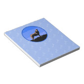 Howling Wolf im Winter - Original Wildlife Art Notizblock (angewinkelt)