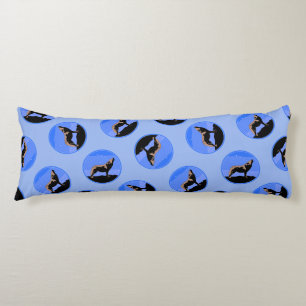 Howling Wolf im Winter - Original Wildlife Art Seitenschläferkissen