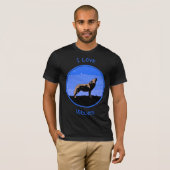 Howling Wolf im Winter - Original Wildlife Art T-Shirt (Vorne ganz)