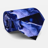 Howling Wolf in der Blue Night Krawatte (Gerollt)