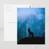 Howling Wolf in der Wildnis Postkarte (Vorne/Hinten)