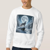 Howling Wolf In Winter Sweatshirt (Vorderseite)