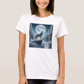 Howling Wolf In Winter T-Shirt (Vorderseite)