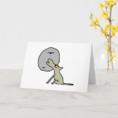 Howling Wolf Karte (Gelbe Blume)