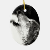 Howling Wolf Keramikornament (Hinten)