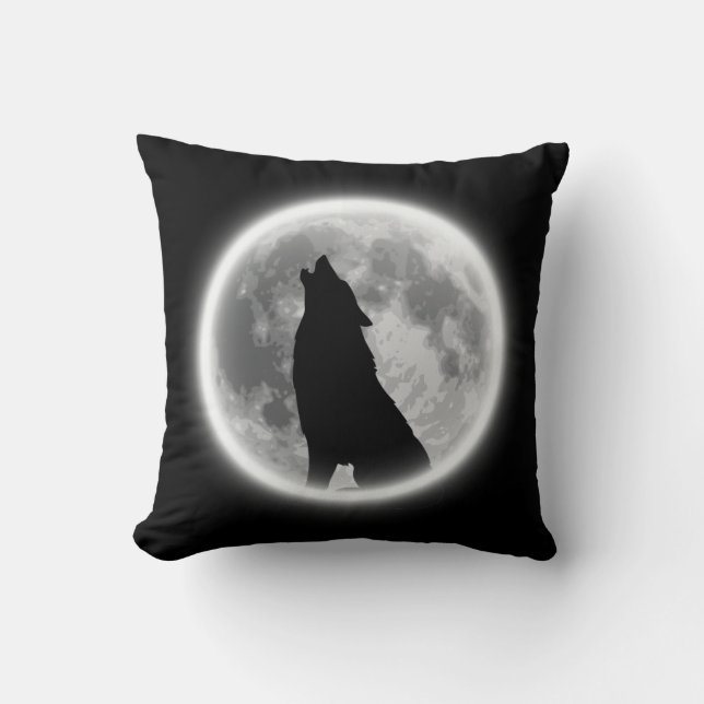 Howling Wolf   Kissen (Vorderseite)