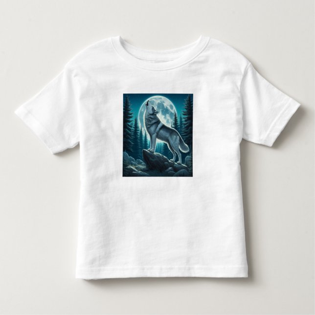 Howling Wolf Kleinkind T-shirt (Vorderseite)