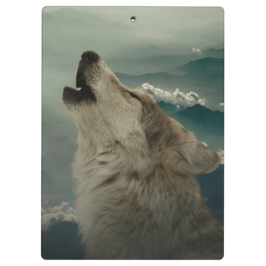 Howling Wolf Klemmbrett (Rückseite)