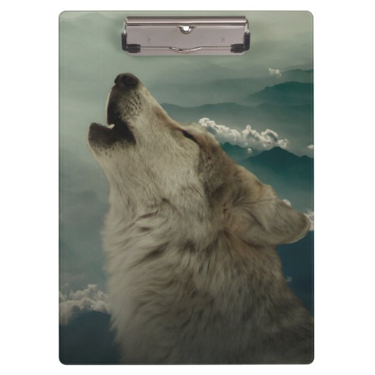 Howling Wolf Klemmbrett (Vorderseite)