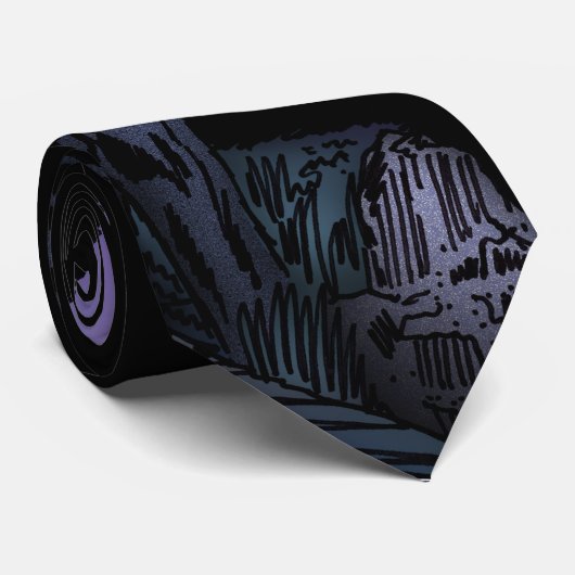 Howling Wolf Krawatte (Gerollt)