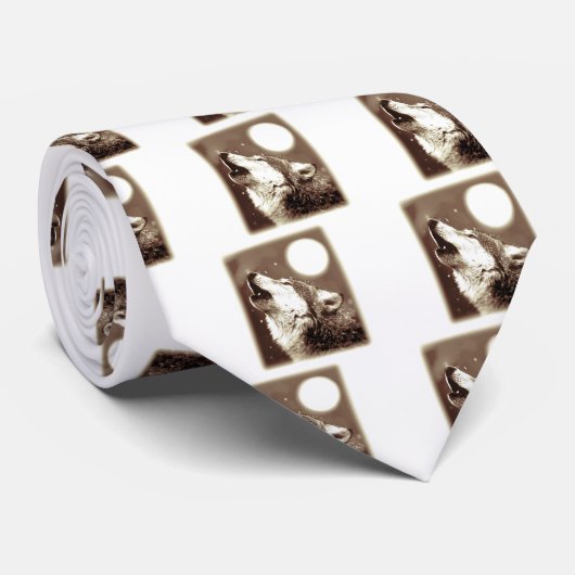 Howling Wolf Krawatte (Gerollt)