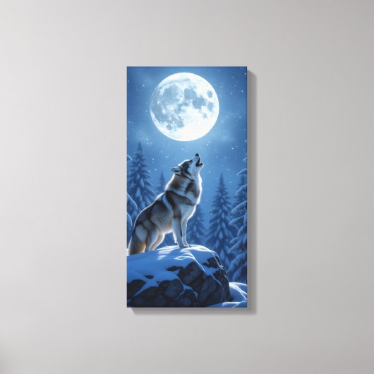 Howling Wolf  Leinwanddruck (Vorderseite)