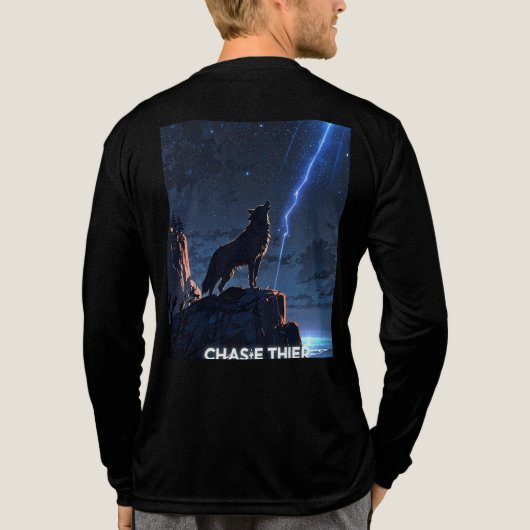 Howling Wolf Lightning Cliff T - Shirt (Rückseite)