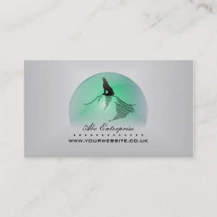 Howling Wolf Logo Business Card Visitenkarte
