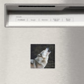Howling Wolf Magnet (In Situ (Geschirrspüler))