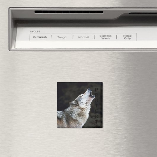 Howling Wolf Magnet (In Situ (Geschirrspüler))