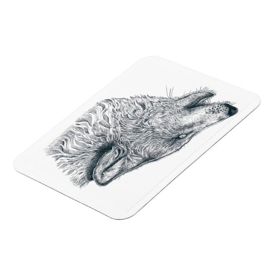 Howling Wolf Magnet (Linke Seite)