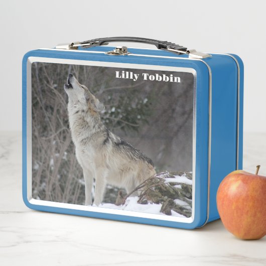 Howling Wolf Metall Brotdose (Beispiel)