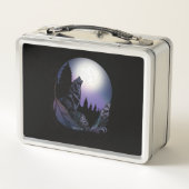 Howling Wolf Metall Brotdose (Rückseite)