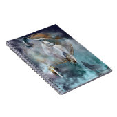 Howling Wolf mit Dreamcatcher Notizblock (Rechte Seite)