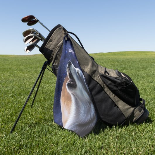 Howling Wolf Monogram Golfhandtuch (Gras)