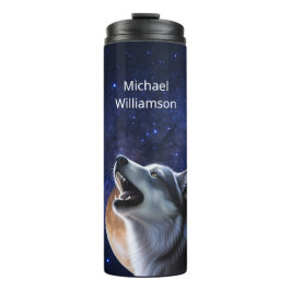 Howling Wolf Monogram Thermosbecher