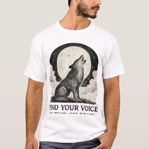 Howling Wolf Moon - Finden Sie Ihre Sprachkunst T-Shirt