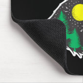 Howling Wolf Moon Forest Umweltschutz Mousepad (Ecke)