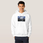 Howling Wolf, Moon & Galaxien Winter Hoodie (Vorne ganz)