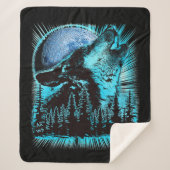Howling Wolf Moon Pine Forest Sherpadecke (Vorderseite)