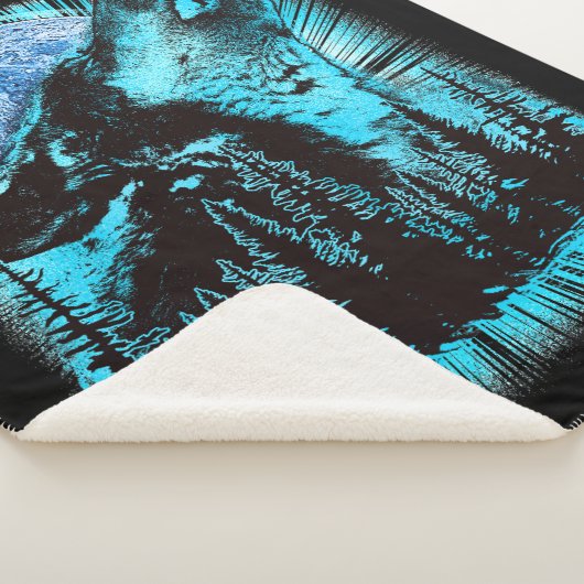 Howling Wolf Moon Pine Forest Sherpadecke (3/4)