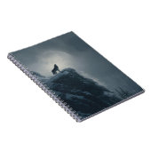 Howling Wolf Moonlight Notebook Notizblock (Rechte Seite)