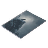 Howling Wolf Moonlight Notebook Notizblock (Linke Seite)