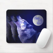 Howling Wolf Mousepad (Mit Mouse)