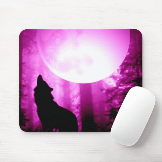 Howling Wolf Mousepad (Mit Mouse)