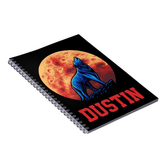 Howling Wolf Notebook Notizblock (Rechte Seite)