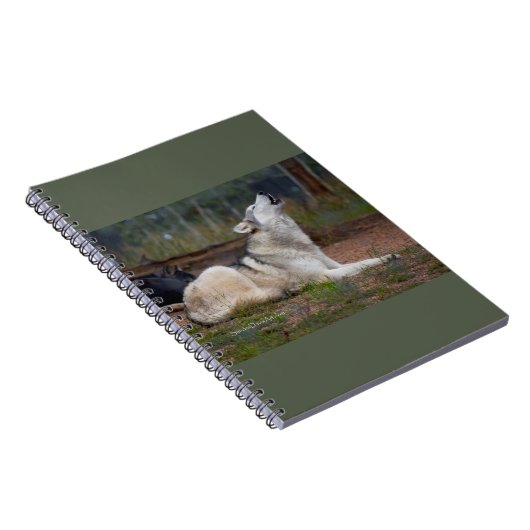 Howling Wolf Notebook Notizblock (Rechte Seite)