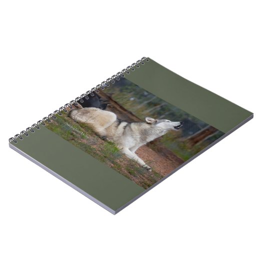 Howling Wolf Notebook Notizblock (Linke Seite)