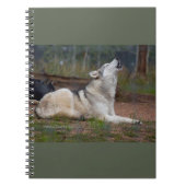Howling Wolf Notebook Notizblock (Vorderseite)