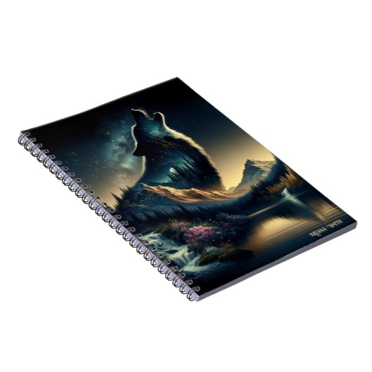 Howling Wolf Notizblock (Rechte Seite)