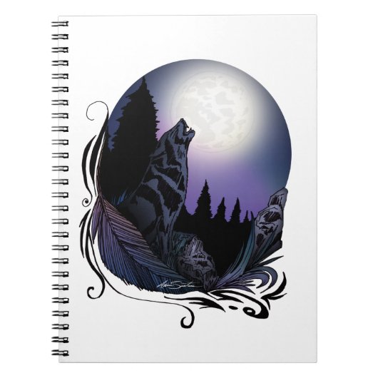 Howling Wolf Notizblock (Vorderseite)
