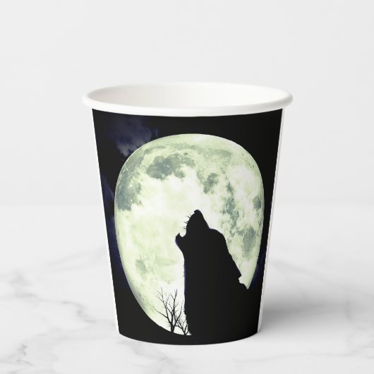 Howling Wolf Pappbecher (Rückseite)