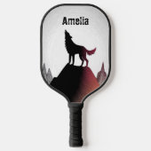 Howling Wolf Personalisiert Pickleball Paddle (Vorderseite)