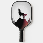Howling Wolf Personalisiert Pickleball Paddle (Rückseite)