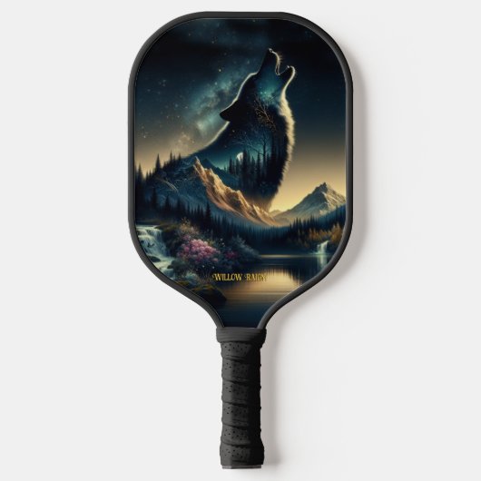 Howling Wolf Pickleball Schläger (Vorderseite)