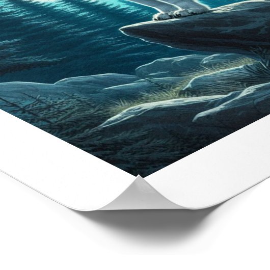 Howling Wolf Poster (Ecke)