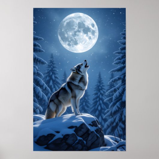 Howling Wolf Poster (Vorne)