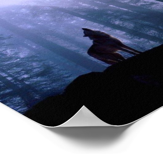 Howling Wolf Poster (Ecke)